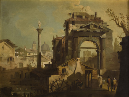 View of an Italian City, 18th century. Creator: Francesco Guardi.
