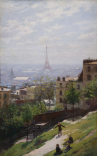 Fragment of the Panorama of Paris, c1893. Creator: Ludwik de Laveaux.