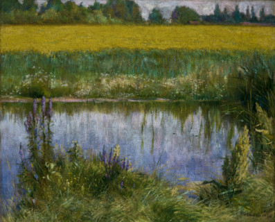 Field of Lupins, 1891. Creator: Wladyslaw Podkowinski.