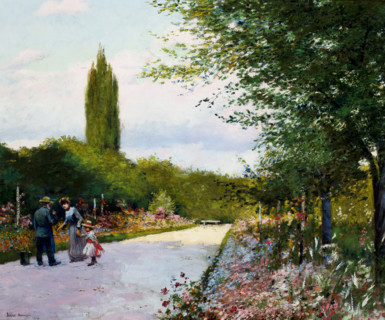In the Garden, 1891. Creator: Josef Rapacki.