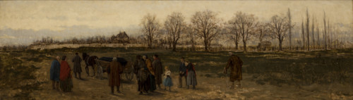 Funeral of a Pauper in Germany, c1880. Creator: Francisek Streitt.