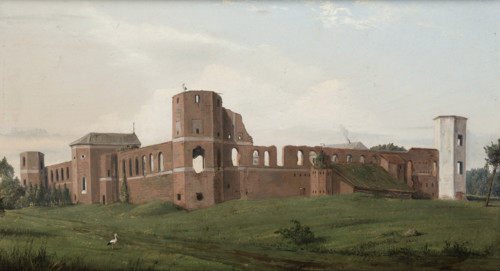 Castle Ruins at Olszany, 1853. Creator: Wincenty Dmochowski.