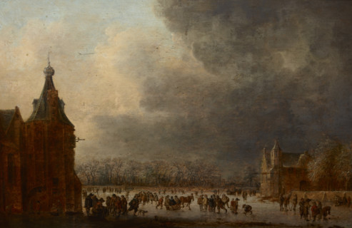 At the Rink, before 1636. Creator: Jan van Goyen.