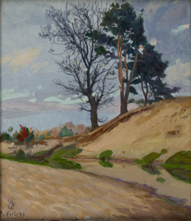 Sandy Bank of the Kamienna River, 1921. Creator: Ambrozy Sabatowski.