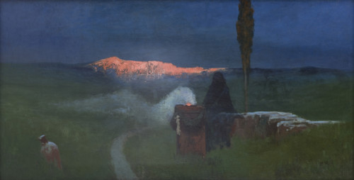 Impression of Gloomy Thoughts, c1895. Creator: Marian Wawrzeniecki.