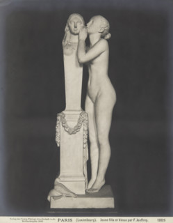Girl Whispering into the Ear of Venus, 1839, (1903).  Creator: Neue Photographische Gesellschaft.