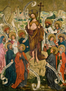 Sending out the apostles. Altar retable from the church in Mikuszowice - the corps., c1470. Creator: Master of Choirs.