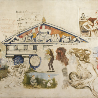 Paon (Sketches by the Artists of the Young Poland from the Café..., between 1896-1903. Creators: Jozef Mehoffer, Stanislaw Wyspianski, Antoni Procajlowicz, Wlodzimierz Tetmajer, Marian Trzebinski.