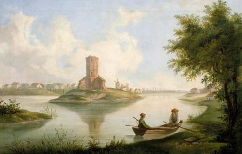 View from Kruszwica, 1847. Creator: Wladyslaw Guminski.