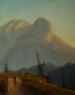 Mount Muran in the Tatra Mountains at Sunrise, 1867. Creator: Joseph Marszewski.