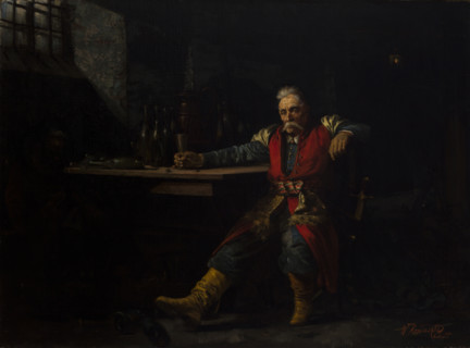 Nobleman Drinking Mead, 1881. Creator: Waclaw Koniuszko.
