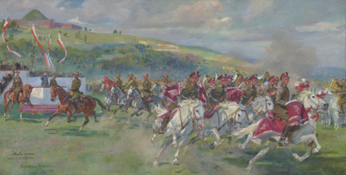 Feast-Day of the Polish Cavalry, 1934. Creator: Wojciech Kossak.