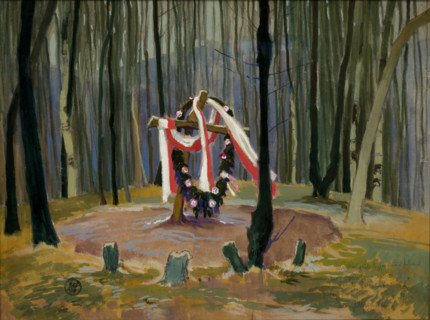 Common Grave of Polish Legionnaires Fallen at Lowczówek, 1915 Creator: Henryk Uziemblo.