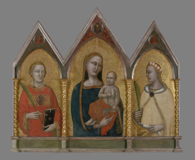 Madonna and Child with St Stephen and St Dorothy, between 1331-1335. Creator: Francesco Neri da Volterra.