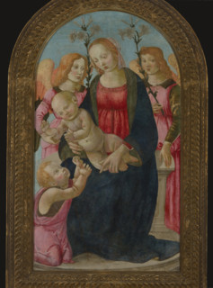 Enthroned Madonna and Child, 2nd half of 15th century. Creator: Master of the Fiesole Epiphany.