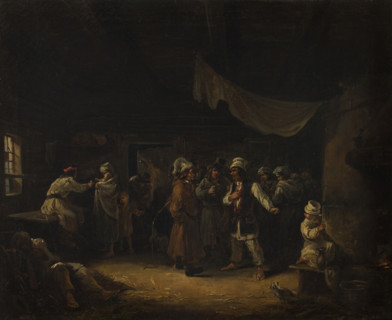 Peasants in an Inn, 1854. Creator: Franciszek Kostrzewski.