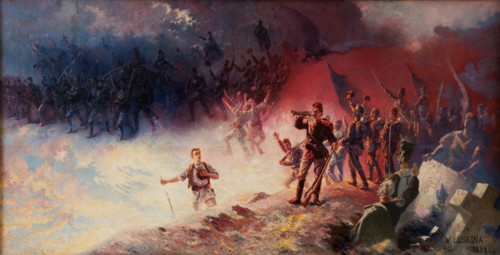 Reveille, 1894. Creator: Wlodzimierz Luskina.