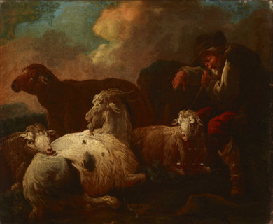 Goats and Sheep, c1690. Creator: Philipp Peter Roos.