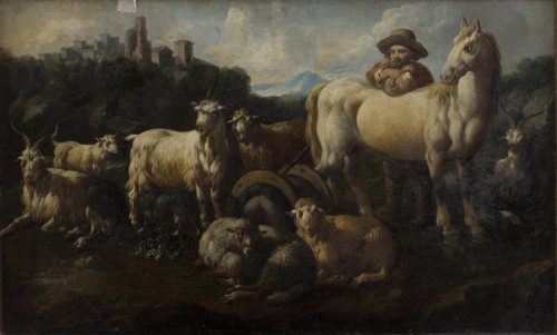 Shepherd with Animals, between 1725-1730. Creator: Jacob Roos.