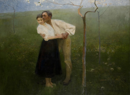 Hutsul Courtship, 1892. Creator: Waclaw Szymanowski.