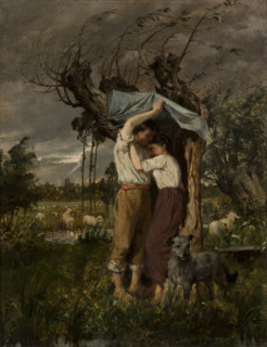 Refuge before a Storm, 1880. Creator: Paul Merwart.