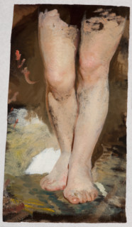 Study of Legs (Phryne) to the Painting "Phryne on the Poseidon's Celebration in Eleusis", c1888. Creator: Henryk Siemiradzki.