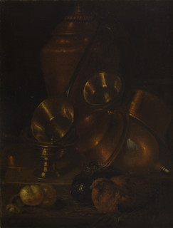Still Life (Hen with Brass and Copper Vessels), 2nd half of 17th century. Creator: Martin Dichtl.