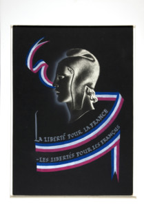 'Freedom for France - freedom for the French', World War II poster, 1940. Creator: Unknown.