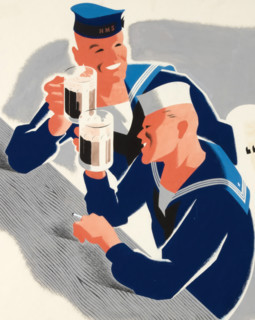 'Unless We Can Divide Those Two Fellows, We're Sunk!', World War II poster, c1940-c1945. Creator: Unknown.