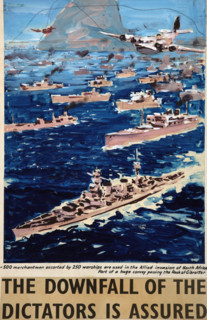 500 merchantmen escorted by 250 warships are used...', WWII poster, between 1939 and 1946, Creator: Central Office of Information.