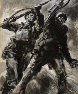 Unity of Strength -  WWII poster, between 1939-1946. Creators: Rowland Hilder, Central Office of Information.