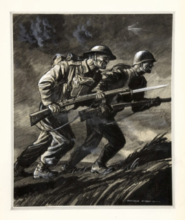 Unity of Strength - WWII poster, between 1939 and 1946. Creators: Rowland Hilder, Central Office of Information.