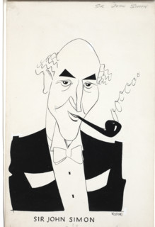 Sir John Simon, 1st Viscount Simon, between 1939 and 1946. Creators: Central Office of Information, John Musgrave-Wood.