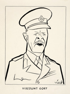 Field Marshal John Vereker, 6th Viscount Gort, between 1939 and 1946. Creators: Central Office of Information, Victor Weisz.