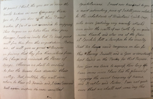 Letter from William Pitt, 1772. Creator: William Pitt the Younger.