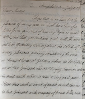 Letter from Hester Pitt, between 1766 and 1770. Creator: Hester Stanhope.