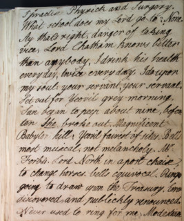 Letter from Hester Pitt, between 1766 and 1770. Creator: Hester Stanhope.