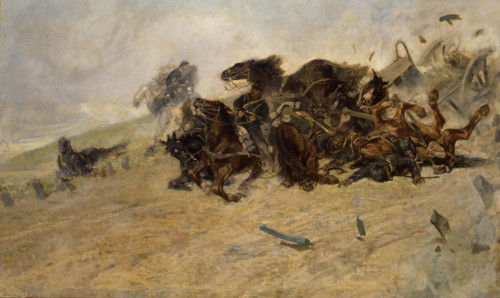 The Explosion, 1880. Creator: Fattori, Giovanni (1825-1908).