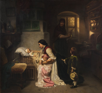 The Nanny, Second Half of the 19th cen.. Creator: Piloty, Carl Theodor von (1826-1886).