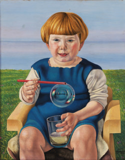 The Soap Bubble, 1927. Creator: Cagnaccio di San Pietro (1897-1946).
