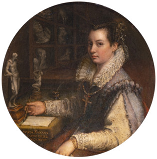 Self-portrait in the Studio, 1579. Creator: Fontana, Lavinia (1552-1614).