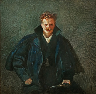 Portrait of August Strindberg, 1893. Creator: Krohg, Christian (1852-1925).