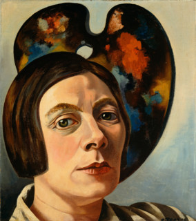 Self-Portrait in front of a Palette, 1934. Creator: Toorop, Charley (1891-1955).