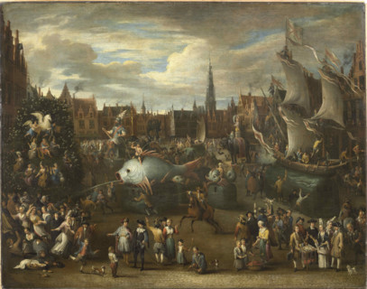 The Antwerp Ommegang, c1698. Creator: Bredael, Alexander van (1663-1720).