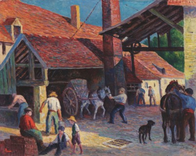 The Brickyard, 1908. Creator: Luce, Maximilien (1858-1941).