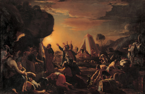 Moses Striking Water from the Rock, 1642. Creator: Perrier, François (1590-1650).