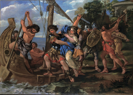 The Rape of Helen, 1630-1632. Creator: Romanelli, Giovanni Francesco (1610-1662).