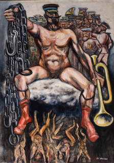 The tyrant (The dictator), 1947. Creator: Orozco, José Clemente (1883-1949).
