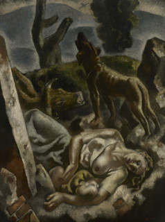 The Exodus. Triptych of War, right panel, 1937-1938. Creator: Arteta, Aurelio (1879-1940).