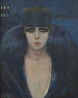 Portrait of Marchesa Luisa Casati, 1917. Creator: Bisi Fabbri, Adriana (1881-1918).